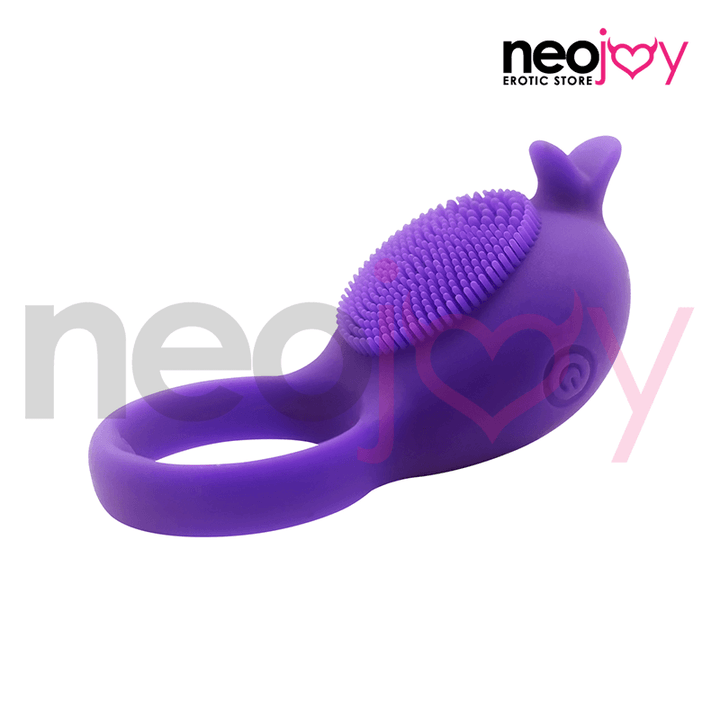 Neojoy Silicone Love Ring - Dolphin - Purple - Lucidtoys