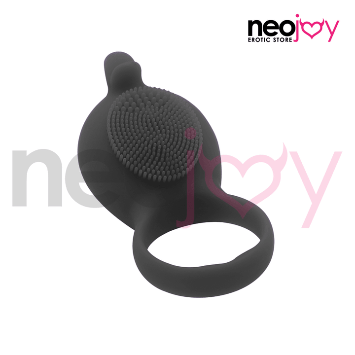 Neojoy Silicone Love Ring - Dolphin - Black - Lucidtoys