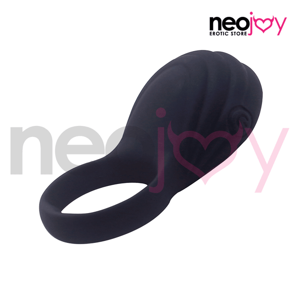 Neojoy - Silicone Love Ring - Ripple - Black - Lucidtoys