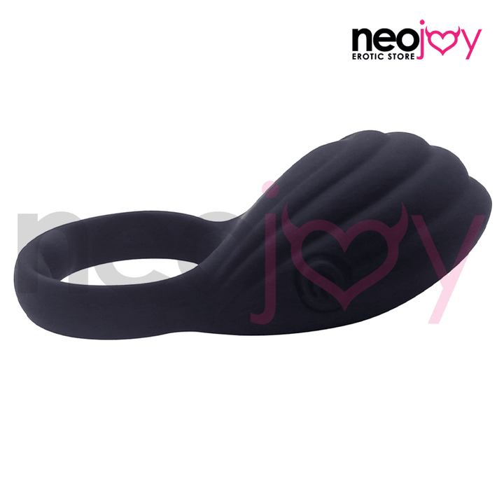 Neojoy - Silicone Love Ring - Ripple - Black - Lucidtoys
