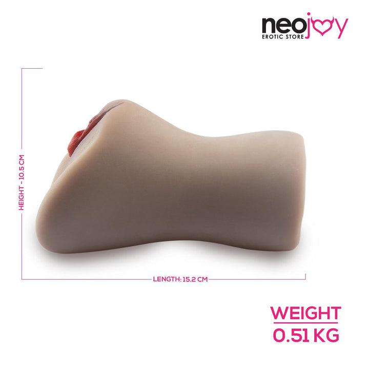 Neojoy - Two holes Pussy stroker - 15.2CM - C-Brown - Lucidtoys