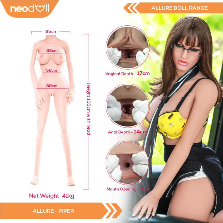 Neodoll Allure Piper - Realistic Sex Doll -165cm - Tan - Lucidtoys