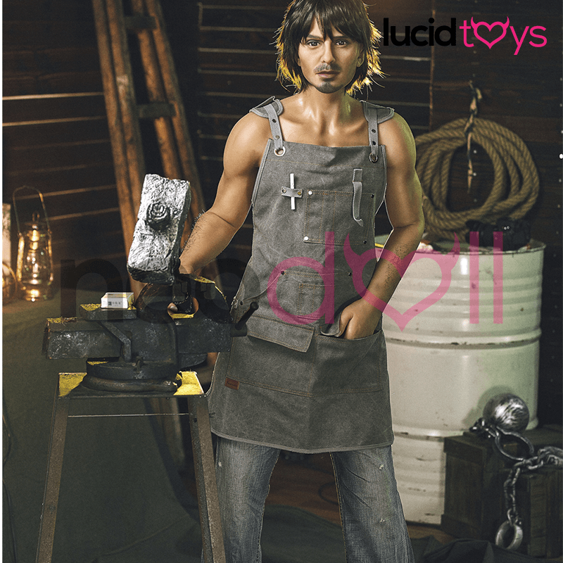 Neodoll Racy Charles Black - Male Realistic Sex Doll - 162cm - Tan - 24cm Penis video