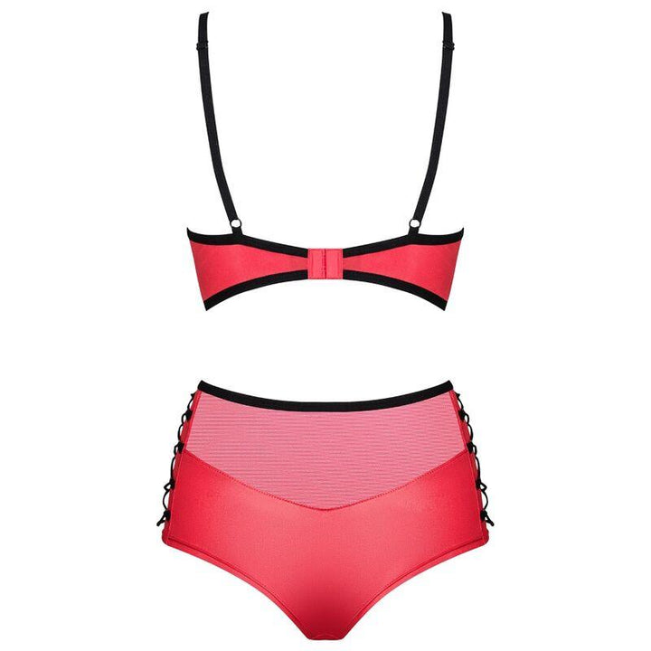 OBSESSIVE - LEATHERIA TWO PIECES SET L/XL - Lucidtoys