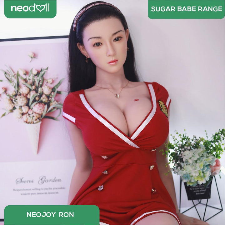 Neodoll Sugar Babe - Ron - Silicone TPE Hybrid Sex Doll - Gel Breast - Uterus - 164cm - Natural - Lucidtoys