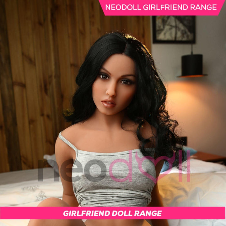 Neodoll - Rosie 158cm - Black Curley - Girlfriend Range - Realistic Doll - Tan - Lucidtoys