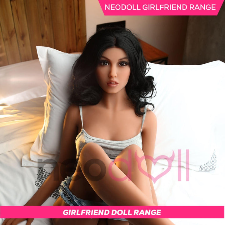 Neodoll - Rosie 158cm - Black Curley - Girlfriend Range - Realistic Doll - Tan - Lucidtoys