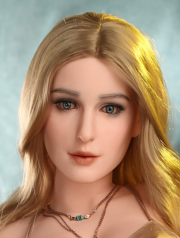 Youqdoll - Elora - Silicone Sex Doll Head - Natural