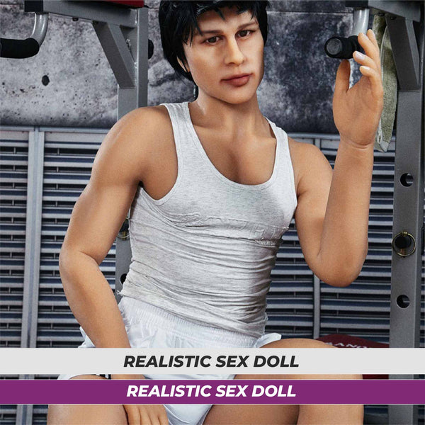 Neodoll Racy Charles Black - Male Realistic Sex Doll - 162cm - Tan