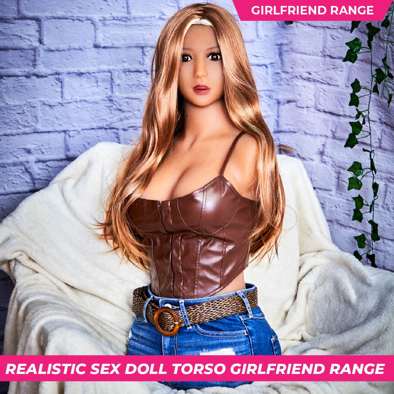 Neodoll Easy Torso With Girlfriend Erika Head - Realistic Sex Doll Torso With Head Connector - Tan - 17kg video