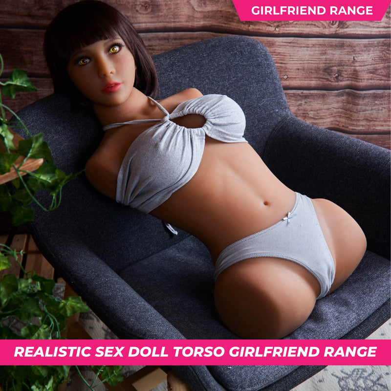 Neodoll Easy Torso With Girlfriend Phoebe Head - Realistic Sex Doll Torso With Head Connector - Tan - 17kg video
