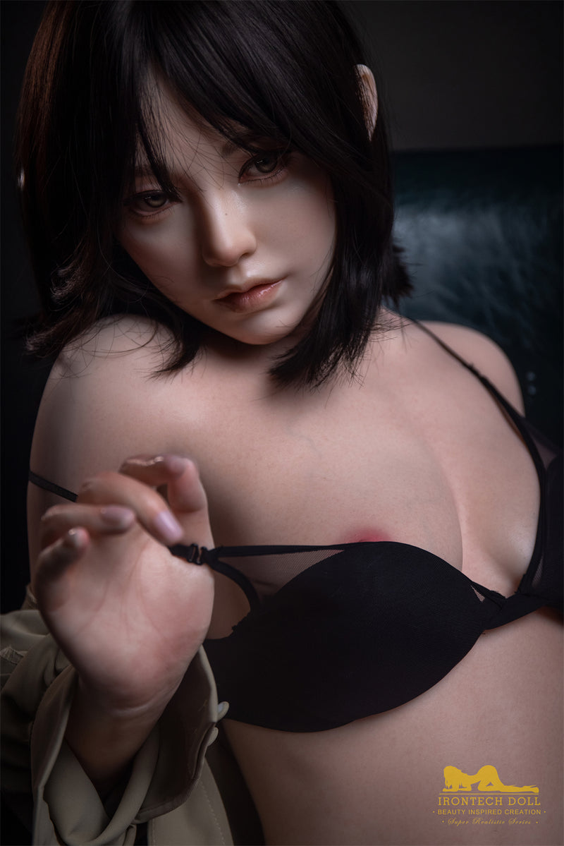 [HEAD-ITD-S40-NATURAL-SILICONE-BROWN-SHORT BLACK HAIR-M16] video