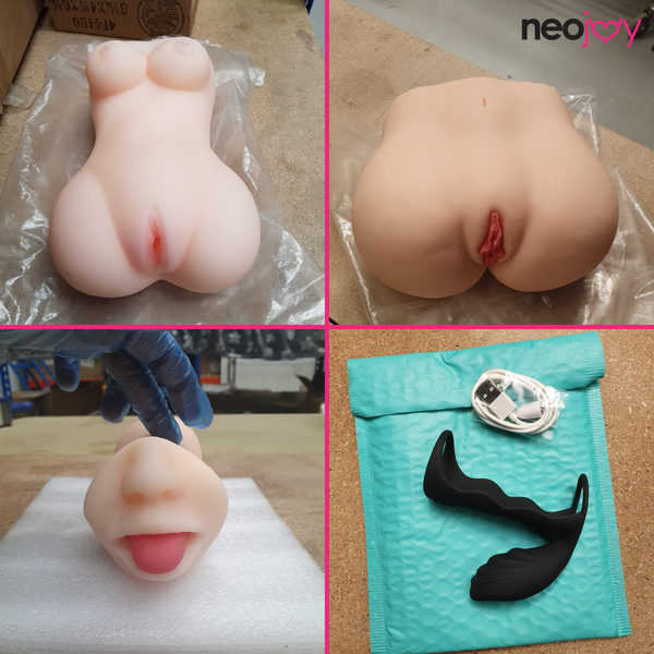 Neojoy Sex Doll Torso - Butts & Vagina - Male Pocket Pussy - Vibrator