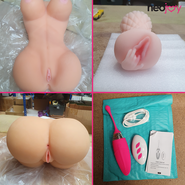 Neojoy Female Sex Doll Torso - Male Pocket Pussy - Vibrator - Big Butts