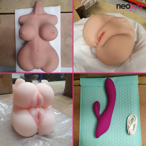 Neojoy Double Butts & Vagina - Vibrator - Female Sex Torso - Big Butt