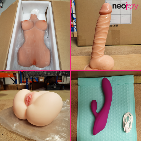Neojoy sex Doll Torso - Big Butts - Vibrator - Dildo Sex toy