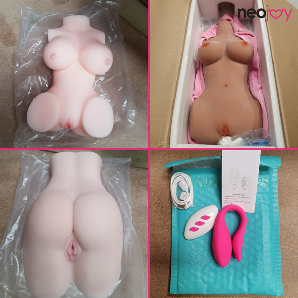 Neojoy Sex Doll Torso - Big Butts - G-spot Dual Simulator - Butts & Vagina