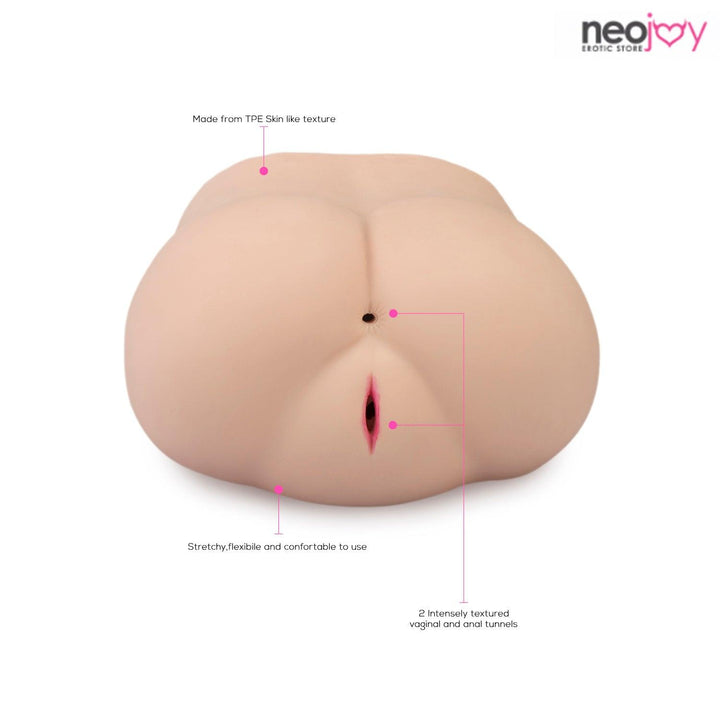 Neojoy Soft Vagina Stroker Sex Doll TPE Realistic Vagina & Ass-Flesh Colour - 4kg - Lucidtoys