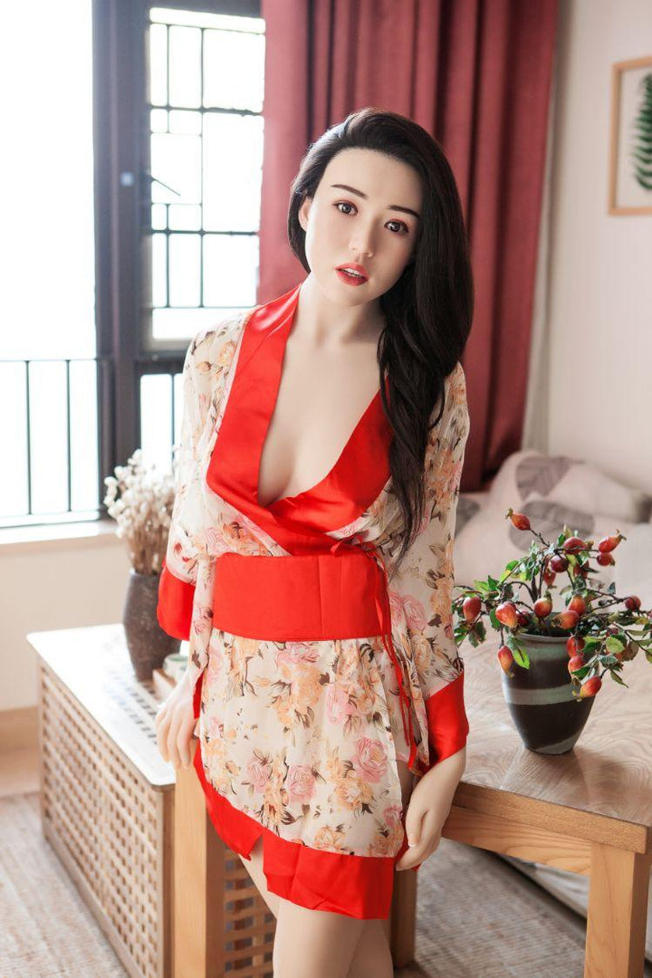 XYDoll - BeiBei - Silicone TPE Hybrid Sex Doll - 168cm - Implanted Black Hair - Natural - Lucidtoys