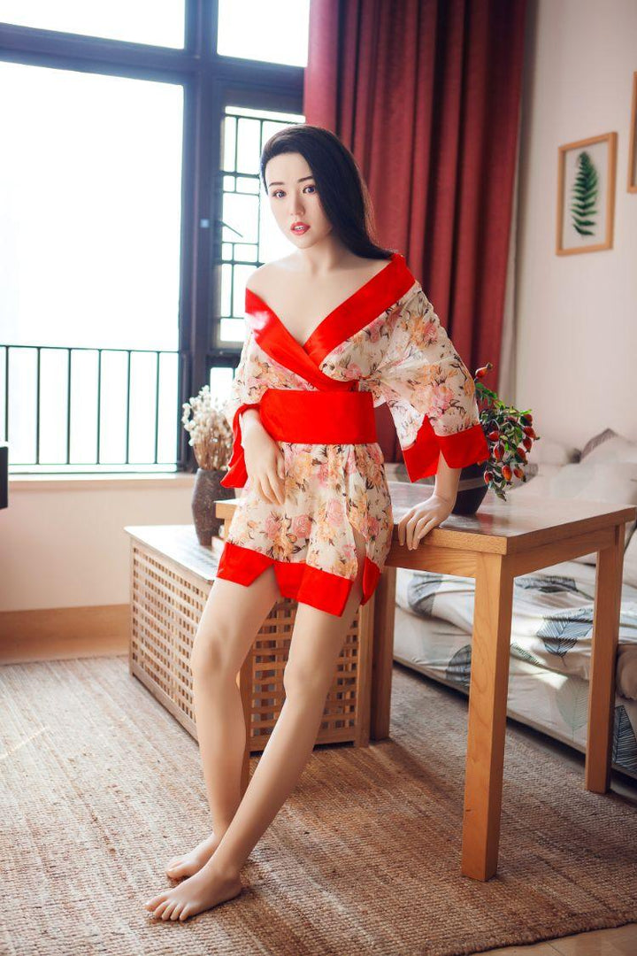 XYDoll - BeiBei - Silicone TPE Hybrid Sex Doll - 168cm - Implanted Black Hair - Natural - Lucidtoys