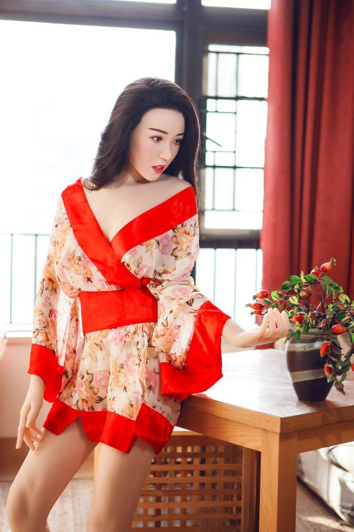 XYDoll - BeiBei - Silicone TPE Hybrid Sex Doll - 168cm - Implanted Black Hair - Natural - Lucidtoys