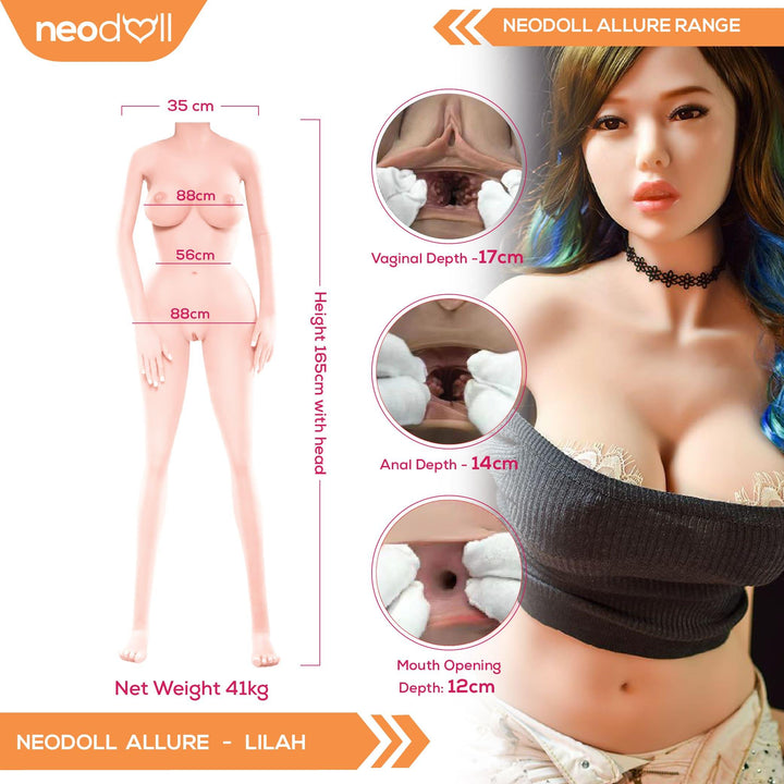 Neodoll Allure Lilah - Realistic Sex Doll - 165cm - Lucidtoys