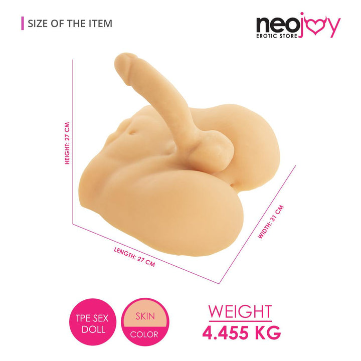 Neojoy Adonis Dong Male Doll Lower Torso with Penis and Anus - Lucidtoys
