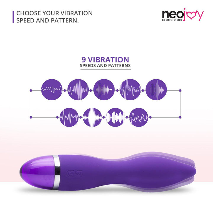 NeoJoy 9 Function Vibrator Silicon USB Rechargeable - Lucidtoys