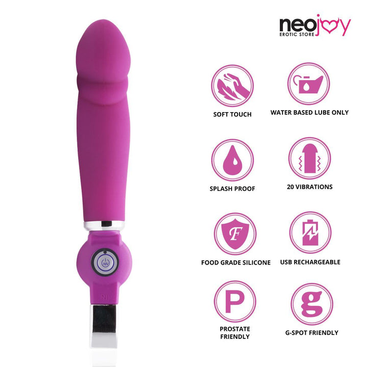 Neojoy Penis Vagina Vibrator 20 Mode Silicone