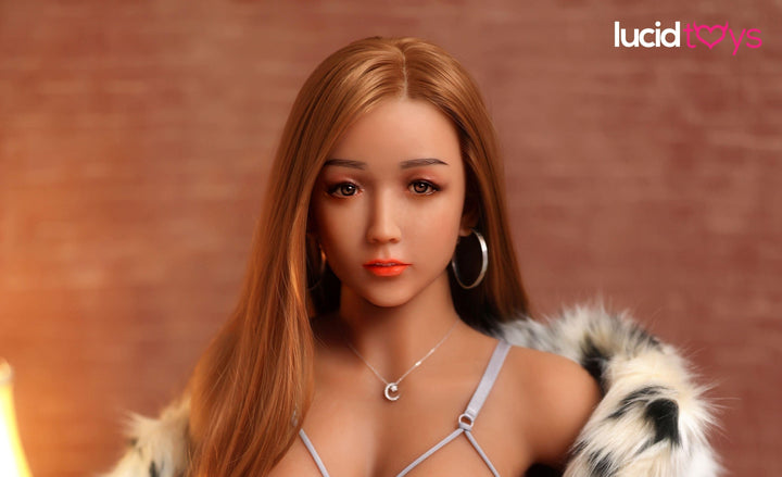 Girlfriend Dolls - Sex Doll Head - M16 Compatible - Brown - Lucidtoys